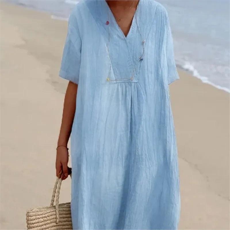 SILVANA | MAXI ABITO TESTURIZZATO RELAXED