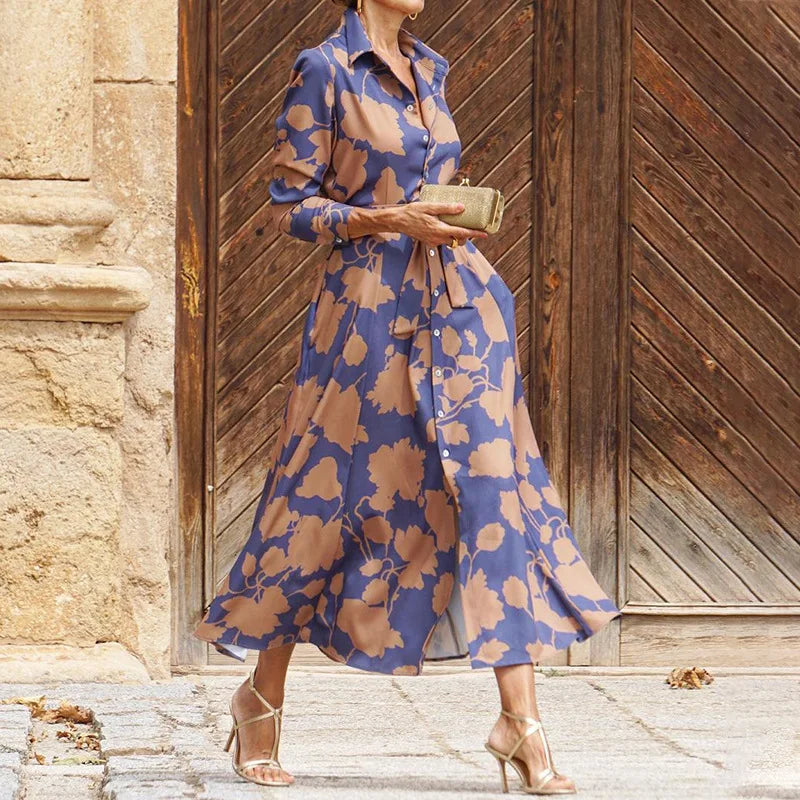 ÉLISE | ABITO LUNGO ELEGANTE A MANICHE LUNGHE