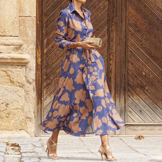 ÉLISE | ABITO LUNGO ELEGANTE A MANICHE LUNGHE