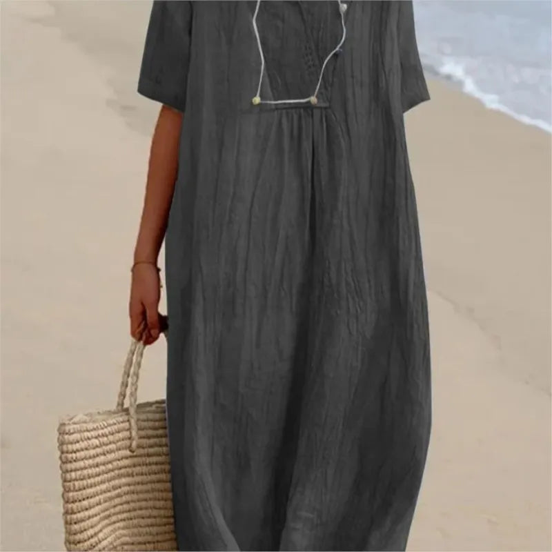 SILVANA | MAXI ABITO TESTURIZZATO RELAXED