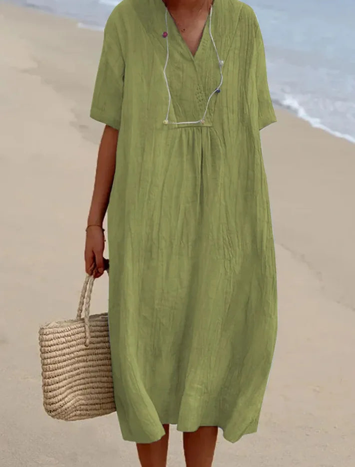 SILVANA | MAXI ABITO TESTURIZZATO RELAXED