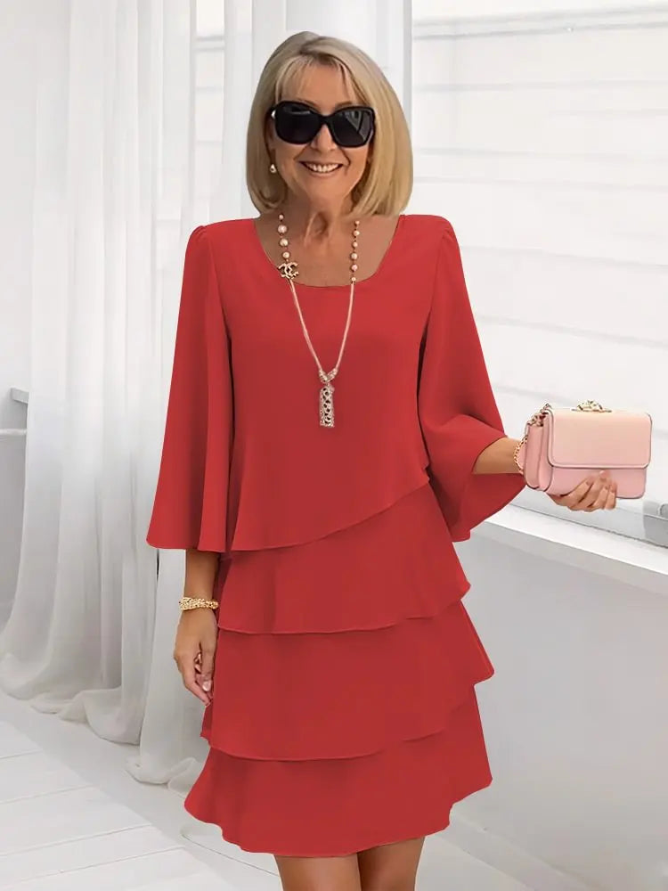 CATHERINE | ABITO CON VOLANT ELEGANT COMFORT