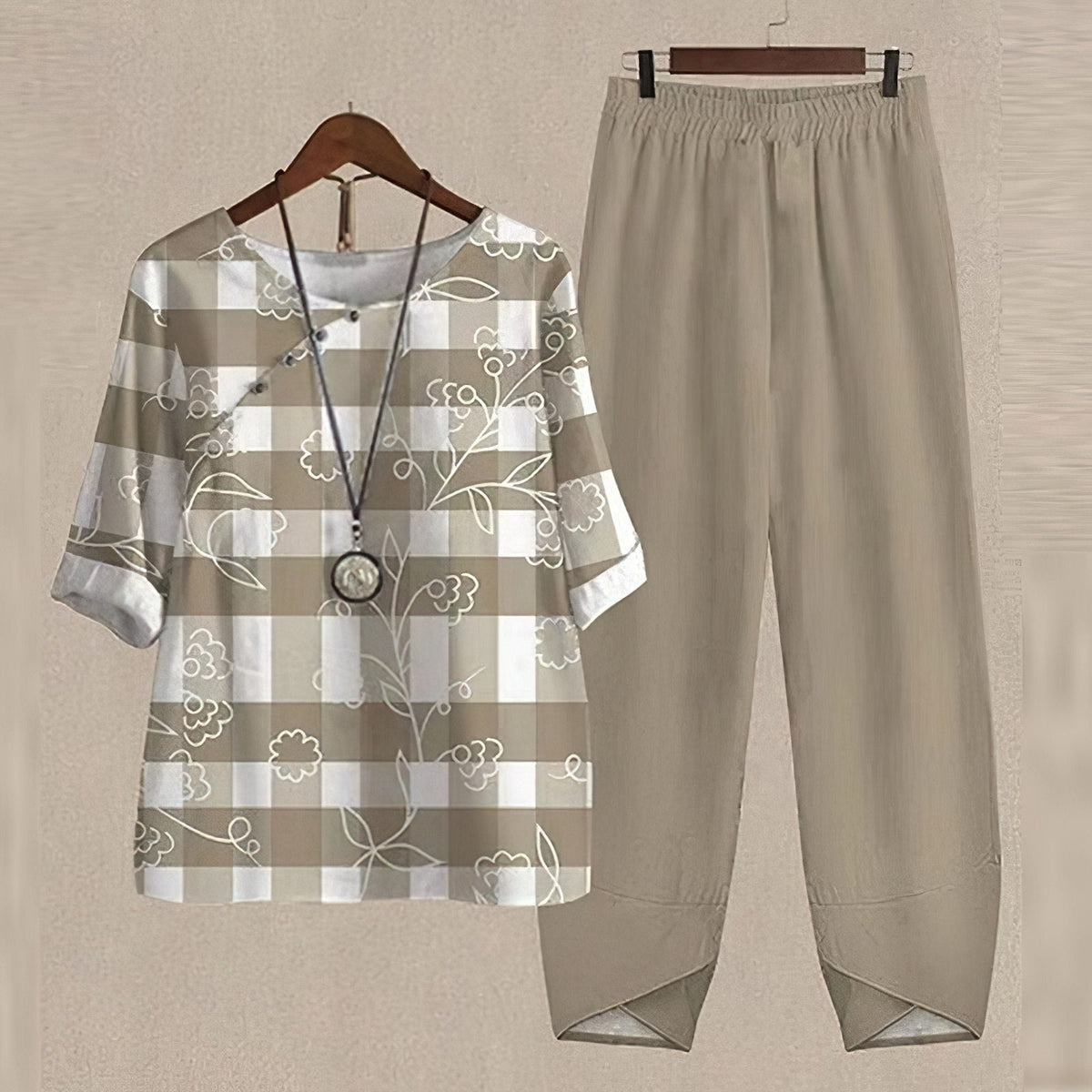 GWENDOLYN | COMPLETO CAMICIA E PANTALONE COMFORTABLE CHIC