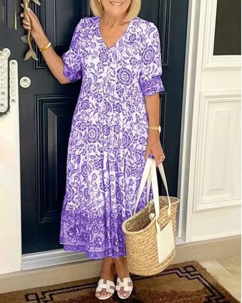 IMELDA | ABITO FLOREALE ELEGANTE E LEGGERO