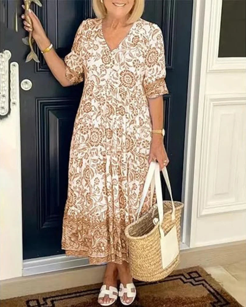 IMELDA | ABITO FLOREALE ELEGANTE E LEGGERO