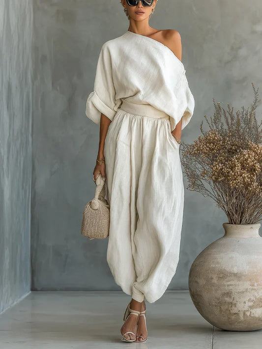 MILA | COMPLETO DUE PEZZI CON SPALLE SCOPERTE