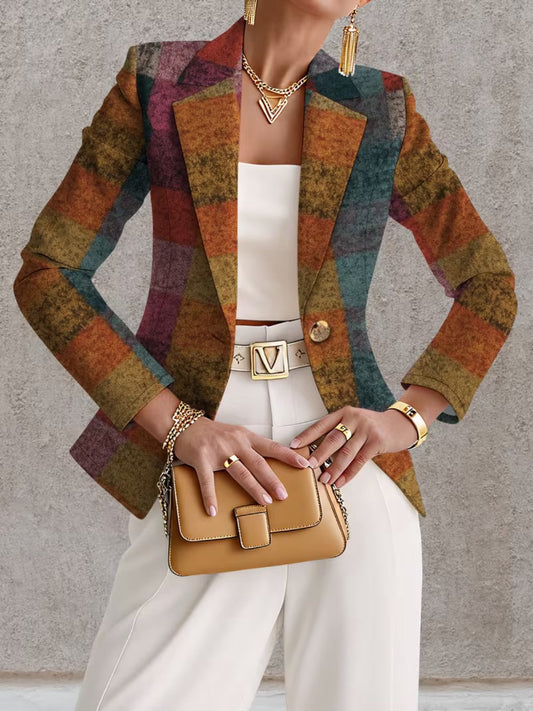AMANDINE | BLAZER A QUADRI AUTUNNALE