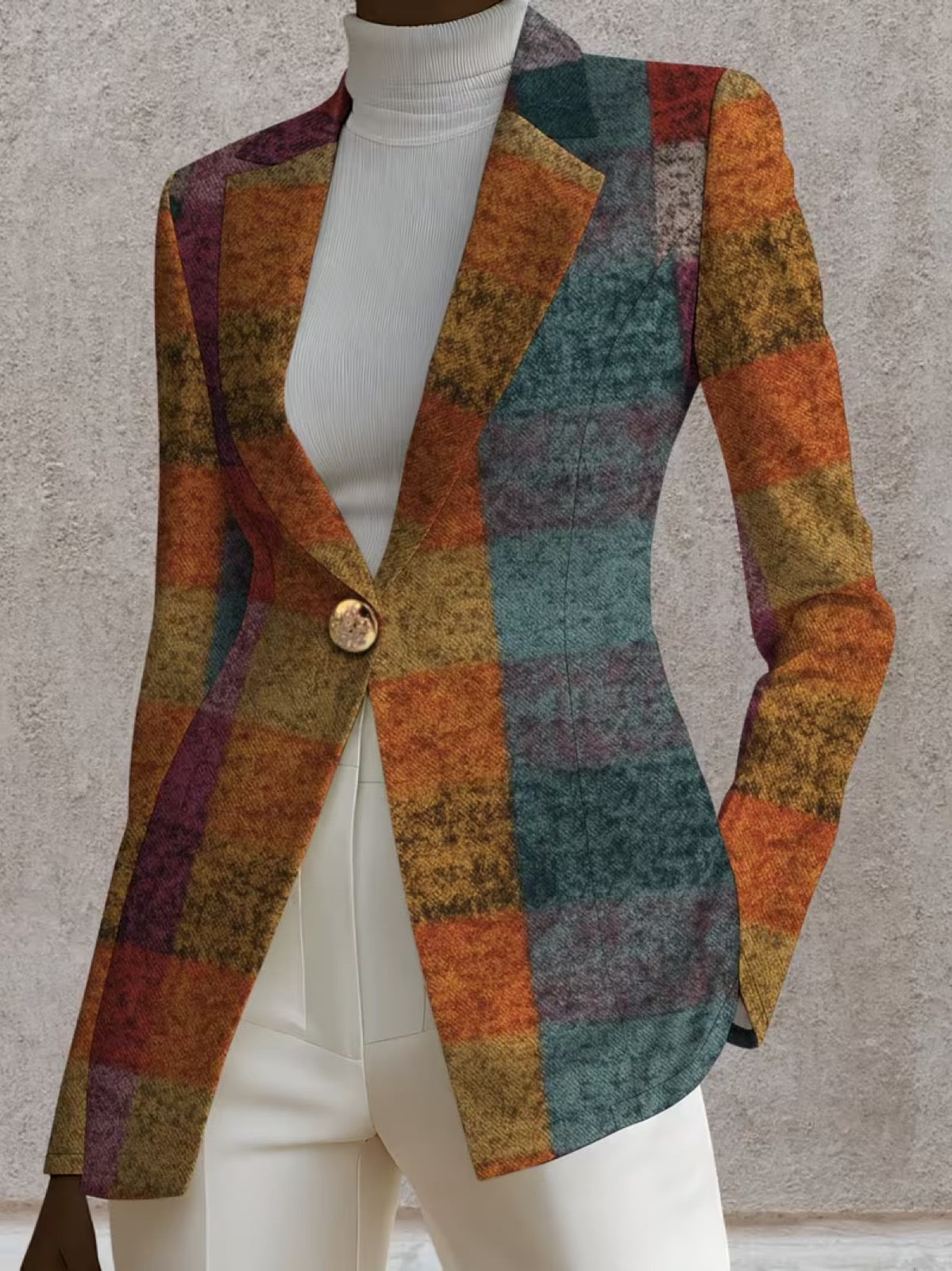 AMANDINE | BLAZER A QUADRI AUTUNNALE