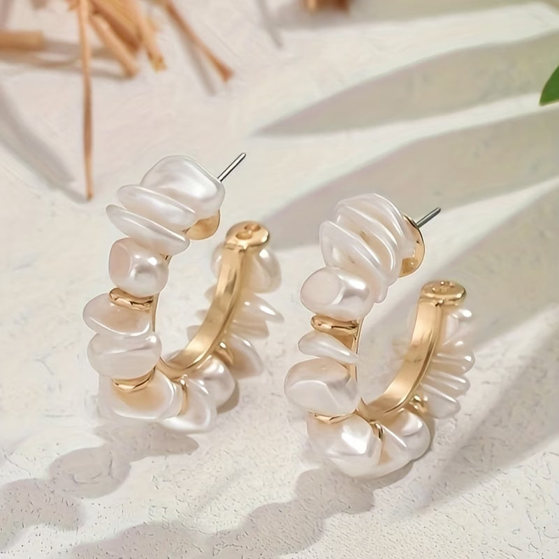 BIANCA | ORECCHINI CON PERLE CHUNKY