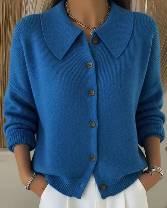 VESPERA | CARDIGAN CON COLLO A BOTTONI