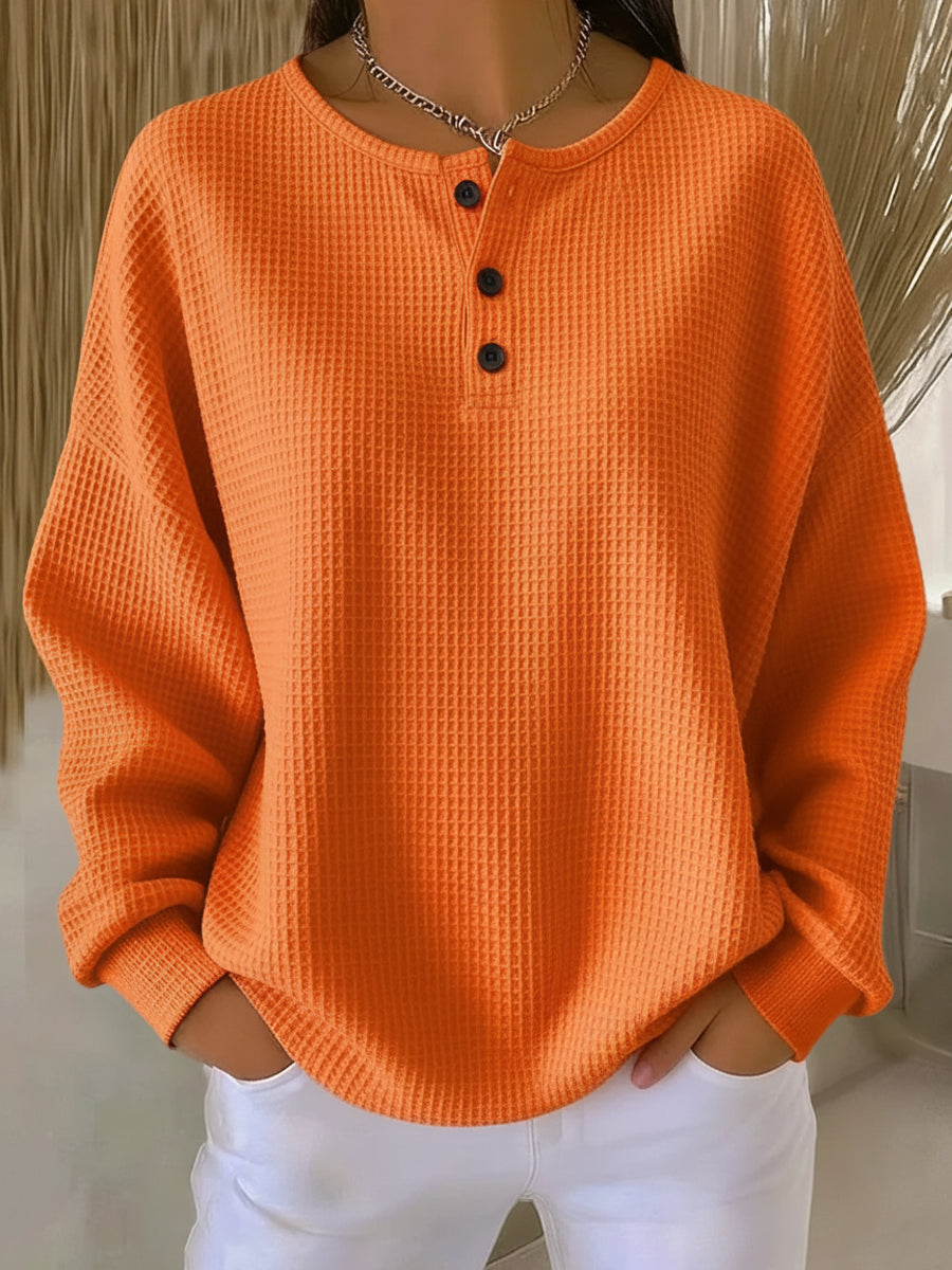 MIRABEL | FELPA HENLEY A NIDO D'APE COSY