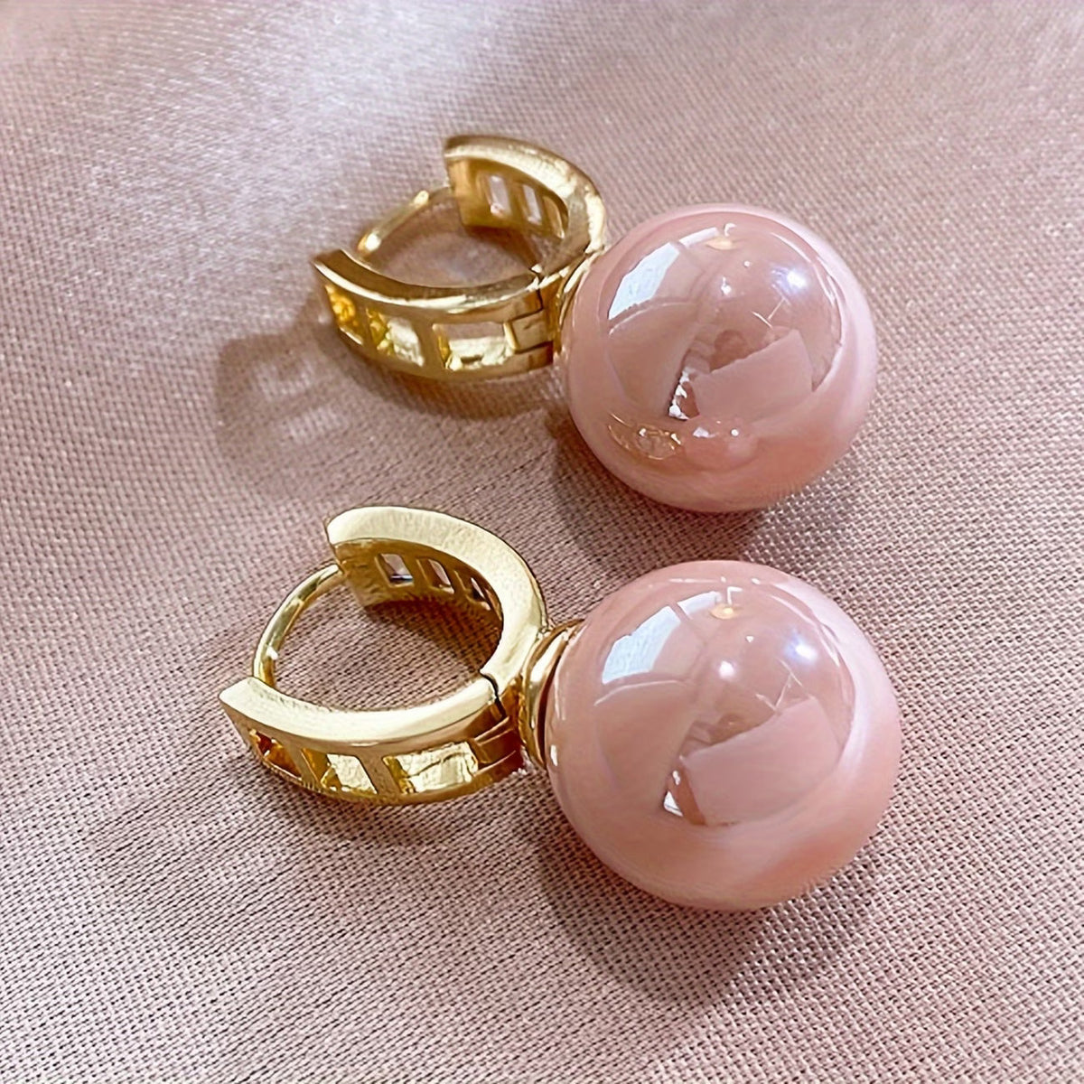 ROSALIE | ORECCHINI DI PERLE ROSE