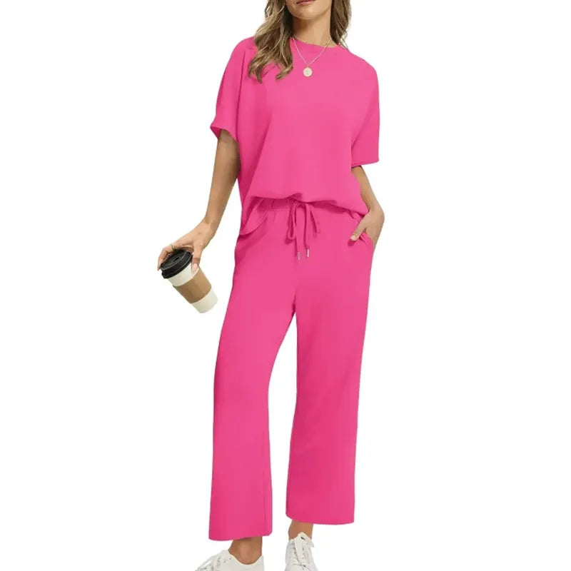 VANESSA | COMPLETO TOP E PANTALONE A COSTE RILASSATO