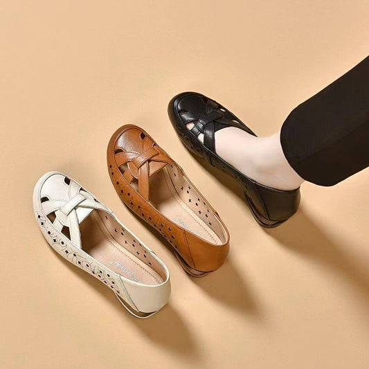 SYLVIE | SCARPE ORTOPEDICHE CHIUSE A SLIP-ON TRAFORATE