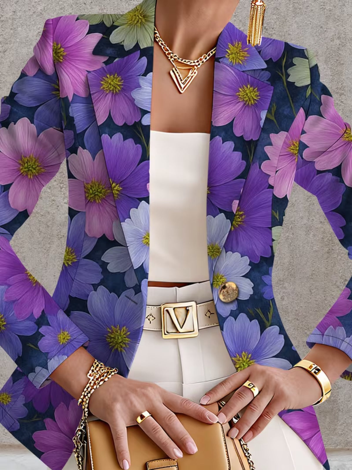BELLAMIRA | BLAZER PURPLE COSMOS