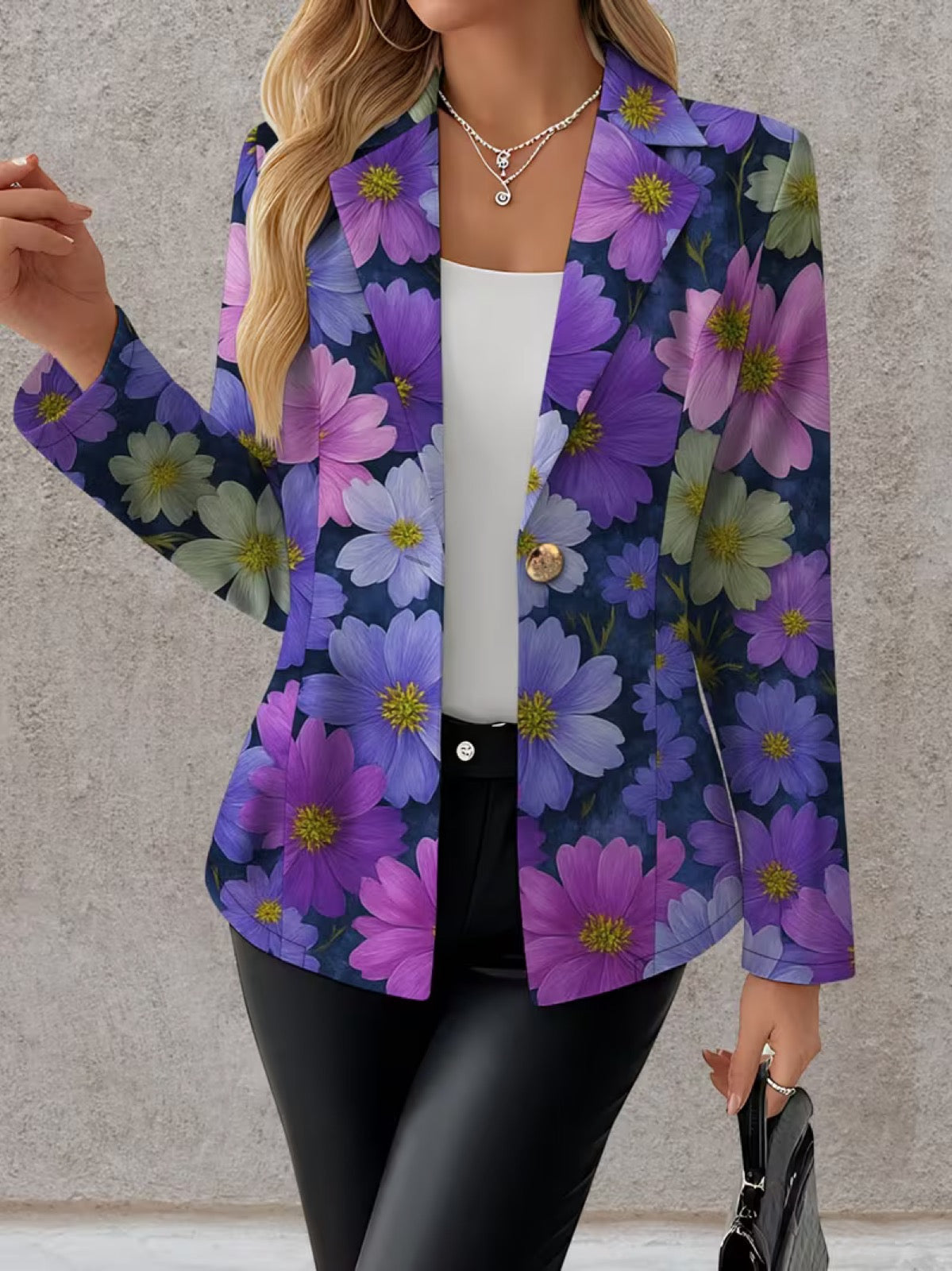 BELLAMIRA | BLAZER PURPLE COSMOS