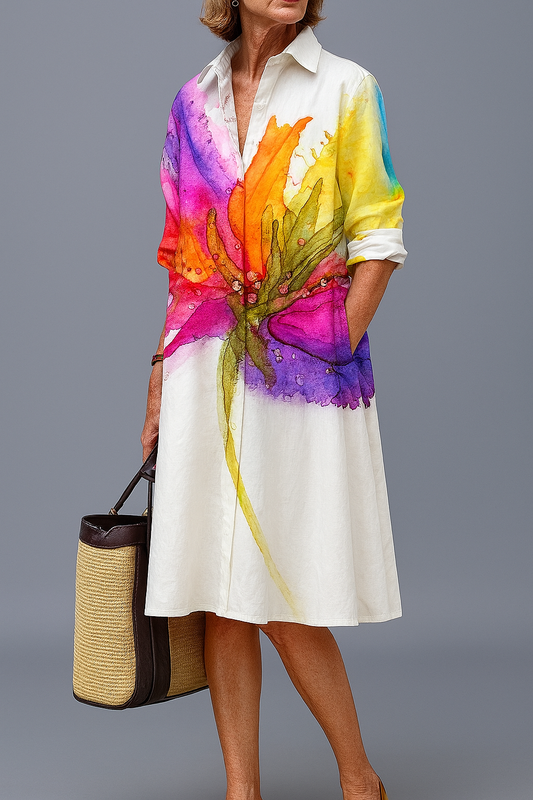LYDIA | ABITO MIDI ELEGANTE E DISINVOLTO
