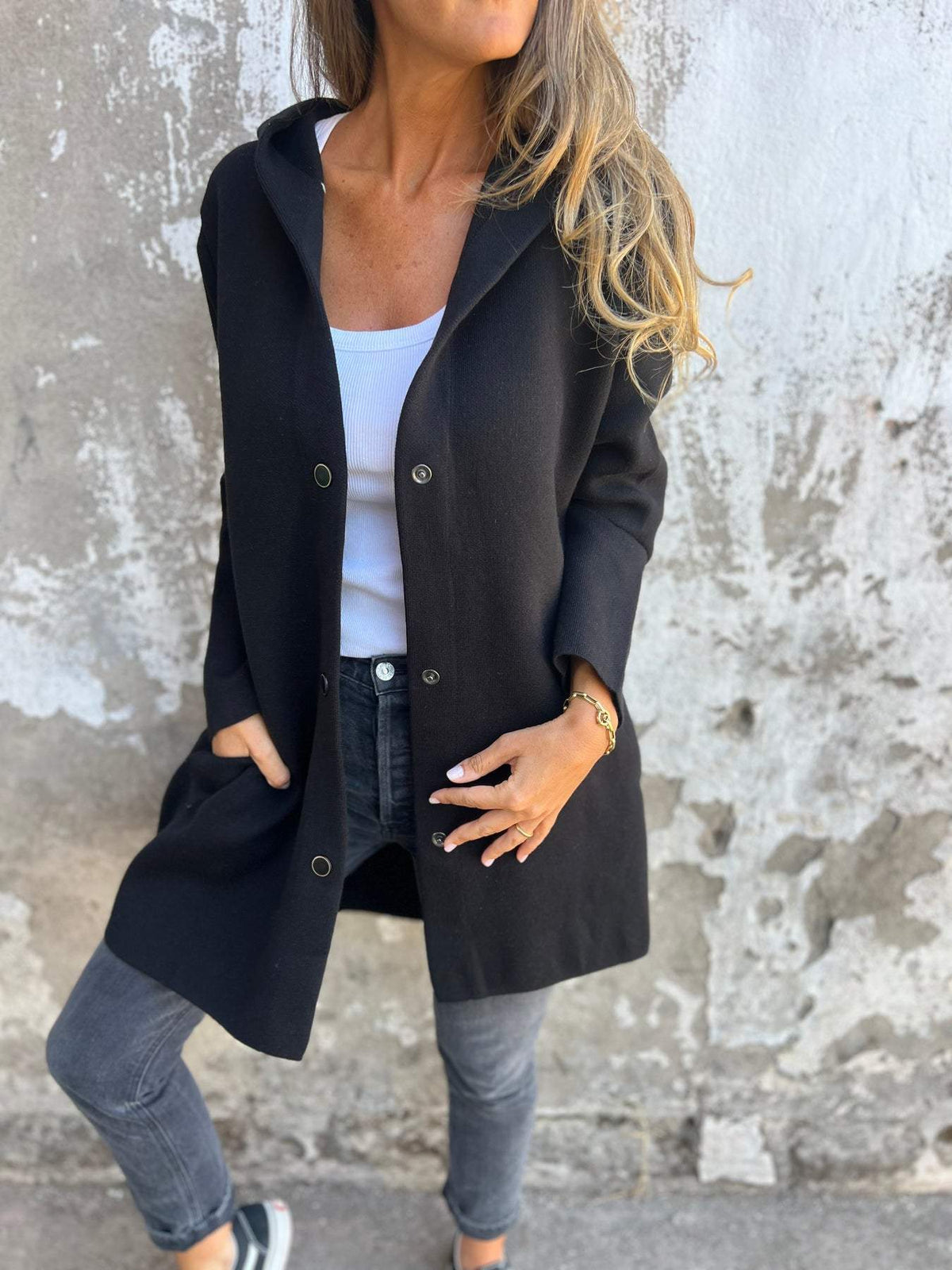 LAURA | GIACCA COSY CON BOTTONI