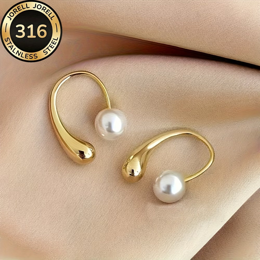 ELARA | ORECCHINI MINIMALISTI A CERCHIO CON PERLA