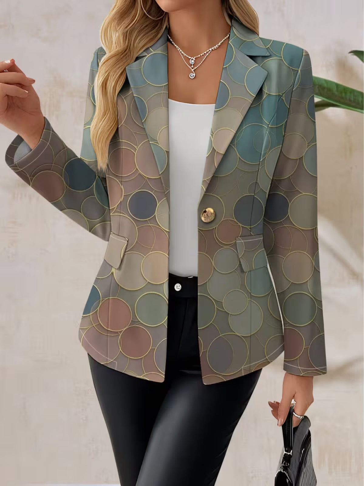 CAPUCINE | BLAZER A MOSAICO A PUNTI