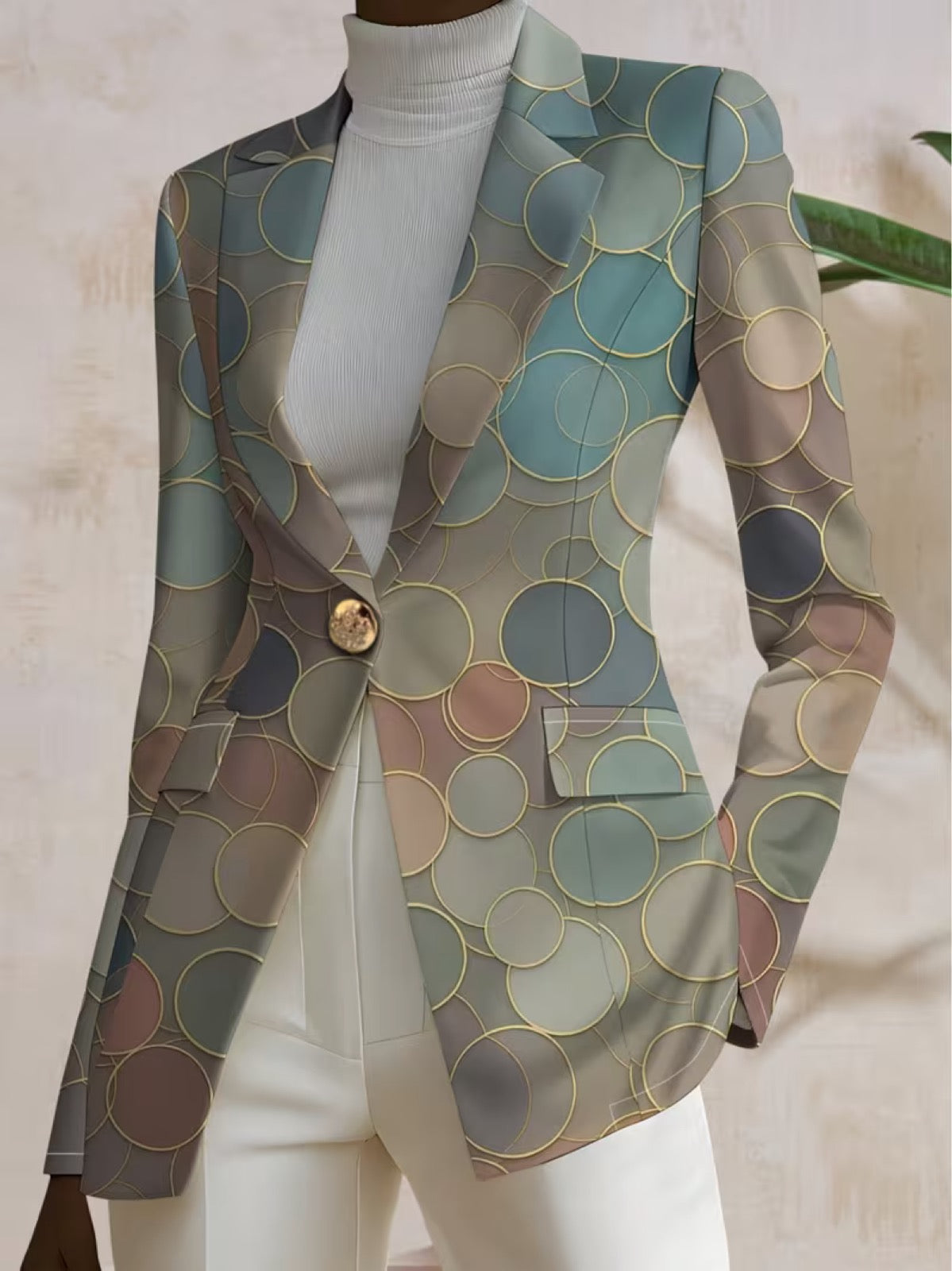CAPUCINE | BLAZER A MOSAICO A PUNTI