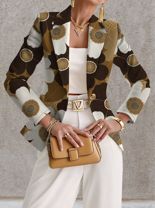 CLOTHILDE | BLAZER CON STAMPA A MARGHERITE