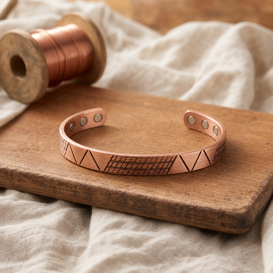 EVELYN | BRACCIALETTO IN RAME CREST