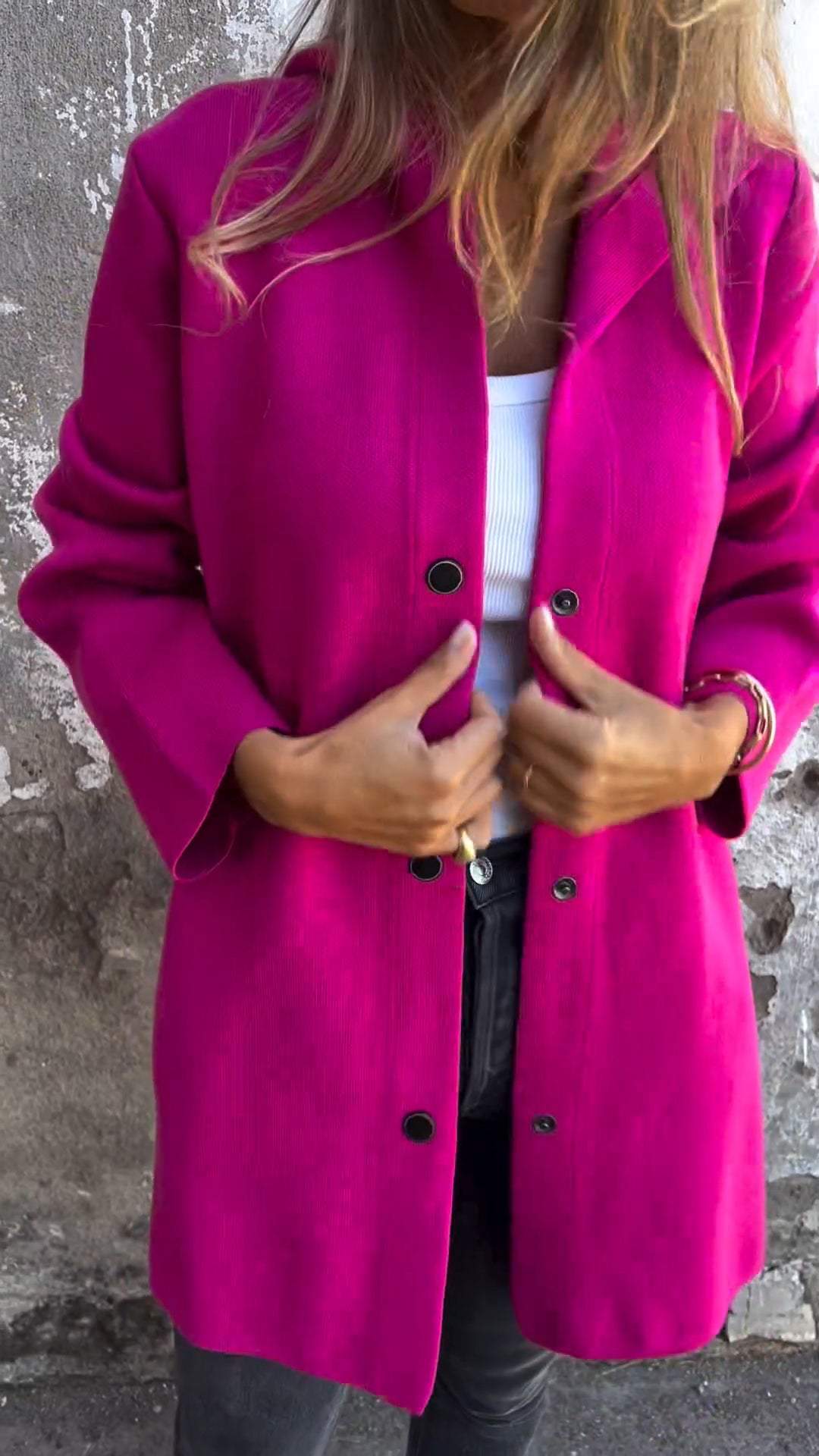 LAURA | GIACCA COSY CON BOTTONI