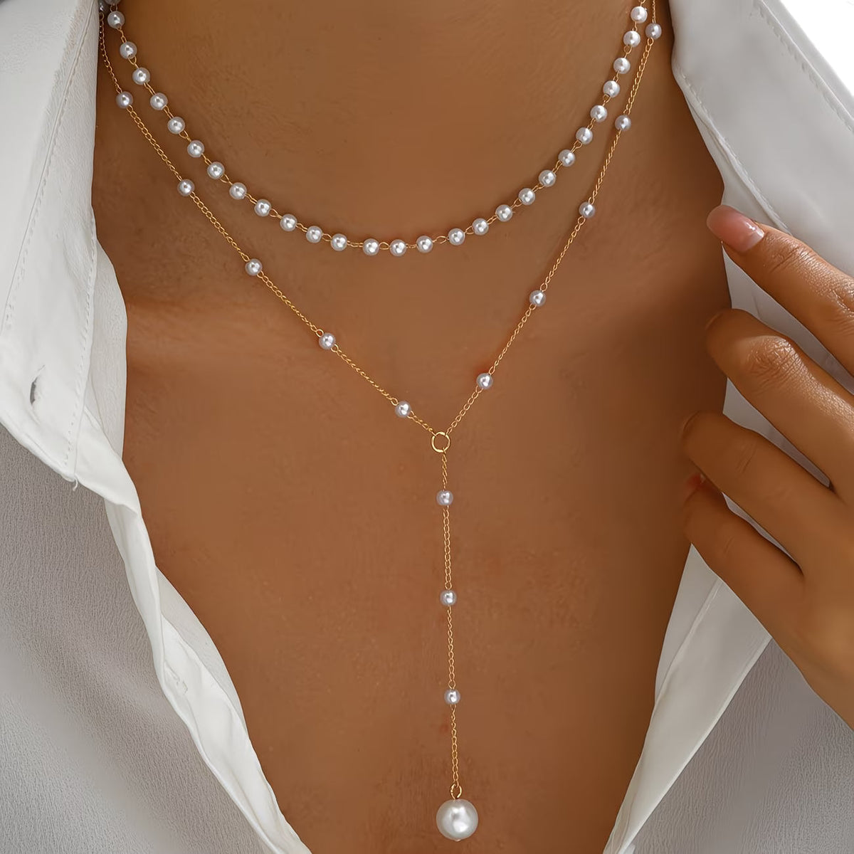 MARGAUX | COLLANA DI PERLE GRADUATE