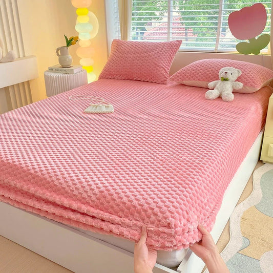 ROSYCOMFORT | SET LETTO IN PELUCHE ROSA