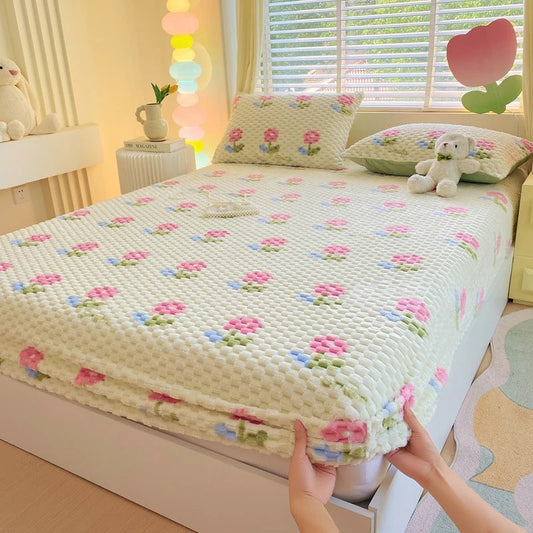 FLORALBLOOM | SET DA LETTO CON PELUCHE A FORMA DI FIORE