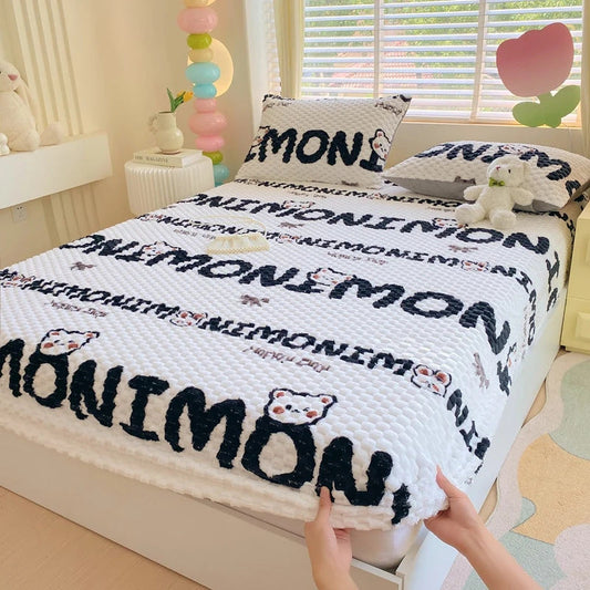 MONIMON | SET BIANCHERIA DA LETTO CON PERSONAGGI CUTE