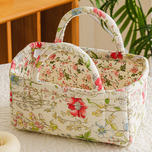 BLOOMELLE | CESTA PORTAOGGETTI TRAPUNTATA COTTAGE GARDEN