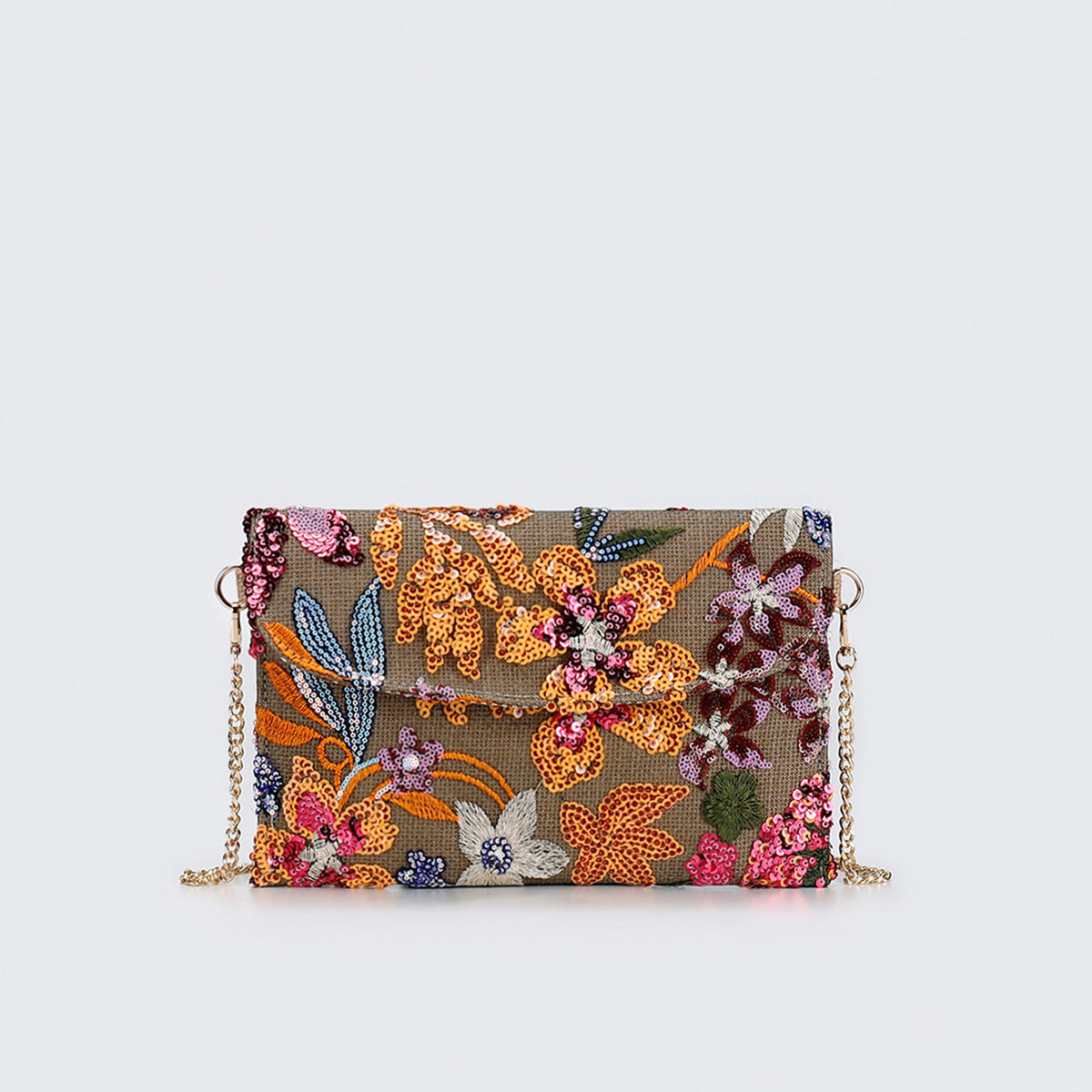 EMBERBLOOM | POCHETTE A TRACOLLA CON PAILLETTES FLOREALI