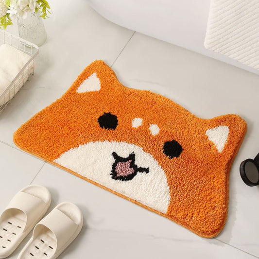 SUNNYBEAR | TAPPETINO DA BAGNO ANTISCIVOLO A FORMA DI ORSETTO ARANCIONE