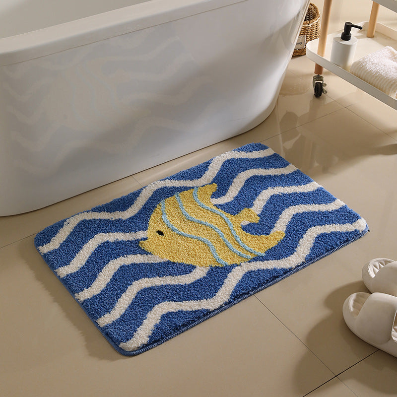 GOLDENFIN | TAPPETINO DA BAGNO ANTISCIVOLO OCEAN WAVE