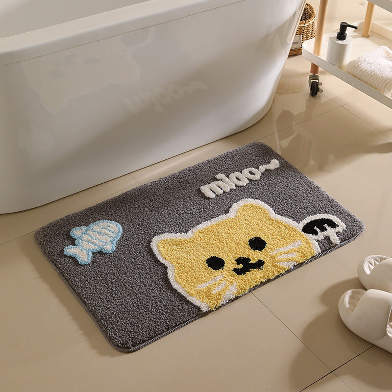 MEOWKITTY | TAPPETINO DA BAGNO ANTISCIVOLO A FORMA DI GATTO