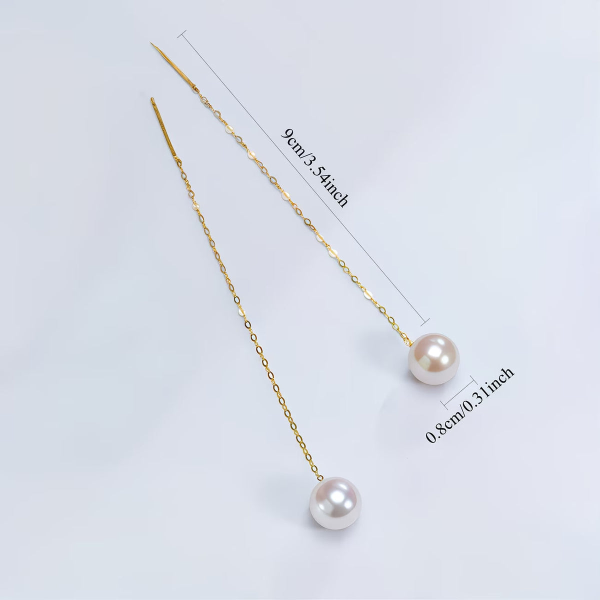 ADELINE | ORECCHINI LUNGHI CON PERLE E NAPPINE
