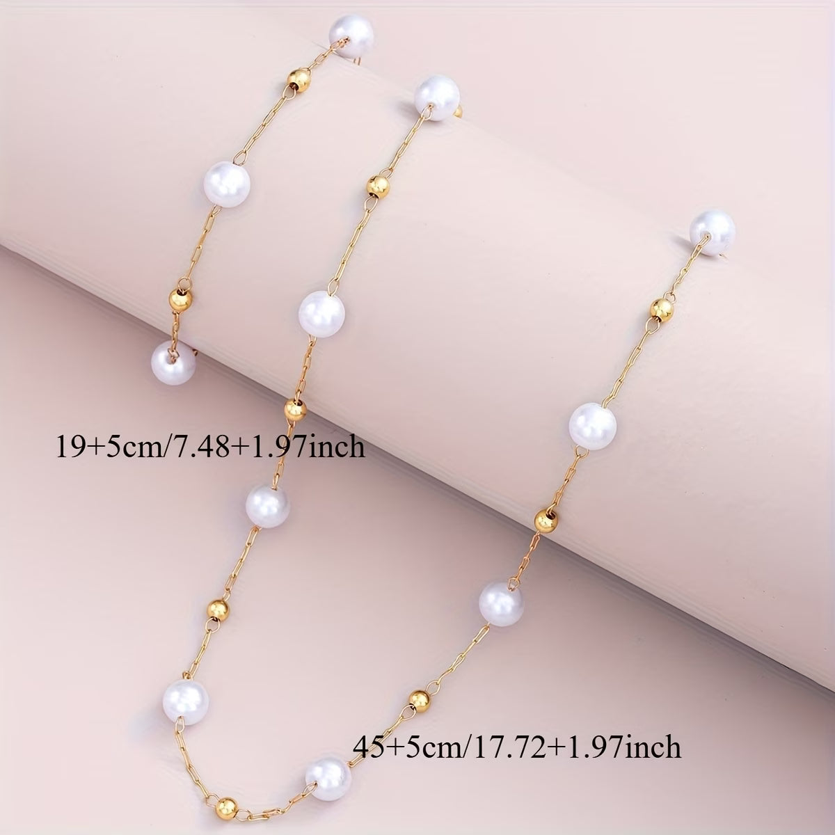 LILIANA | SET DI GIOIELLI CON CATENINA DI PERLE DELICATE