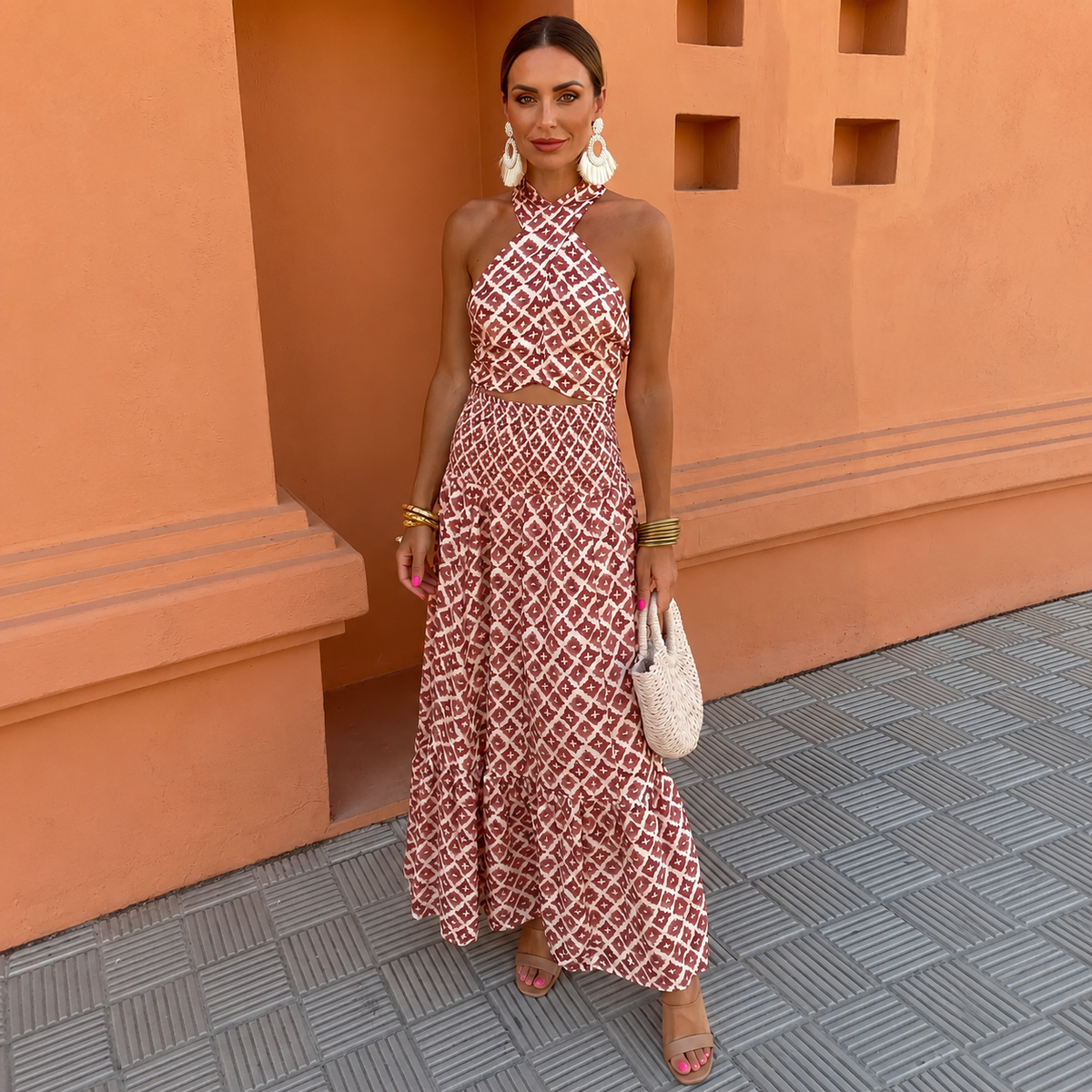 ELSA | COMPLETO ELEGANTE CON SCOLLO A BARCHETTA