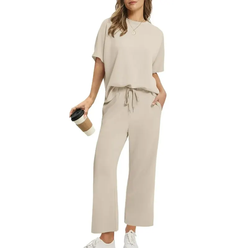 VANESSA | COMPLETO TOP E PANTALONE A COSTE RILASSATO