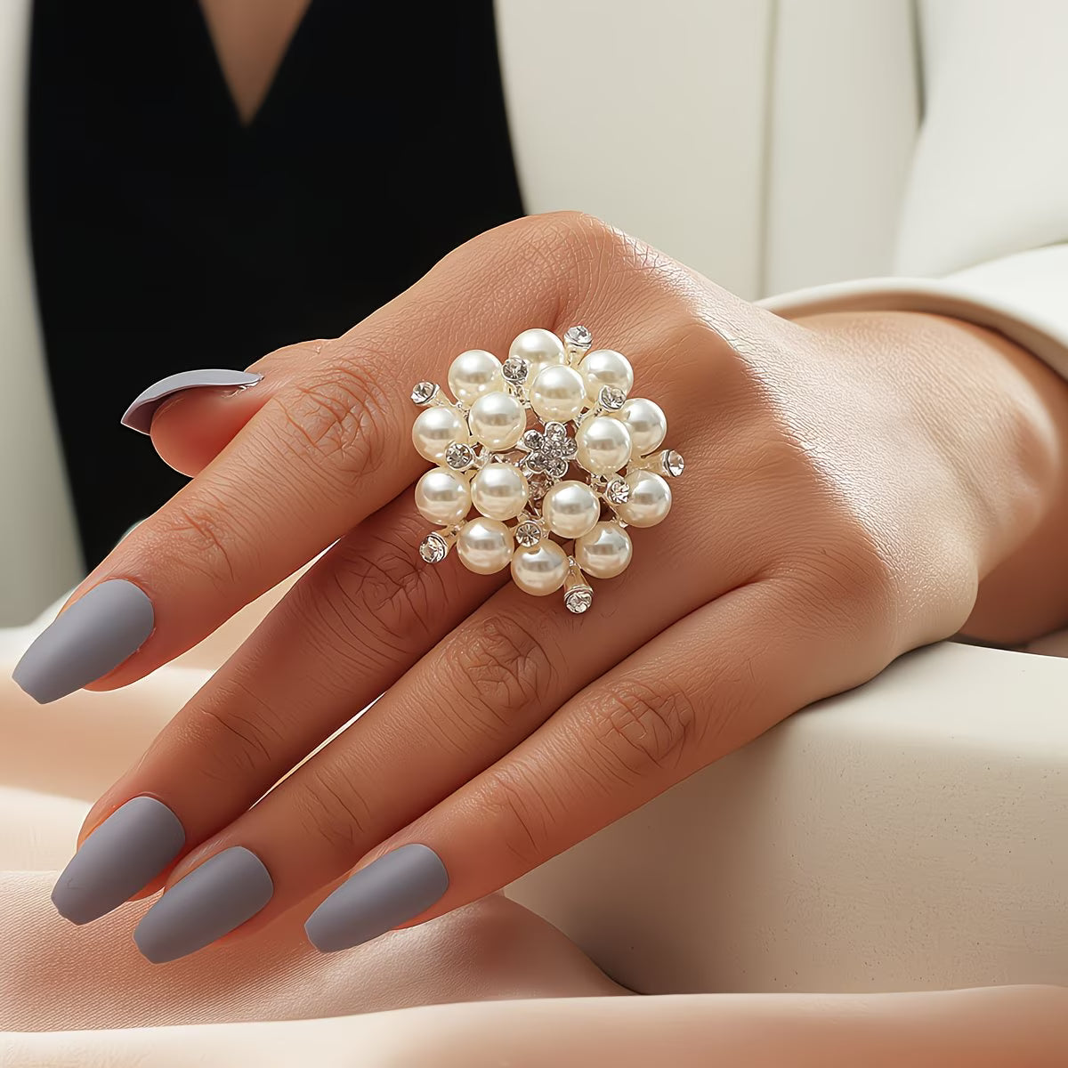 BLOSSOM | ANELLO REGOLABILE PEARL BLOOM