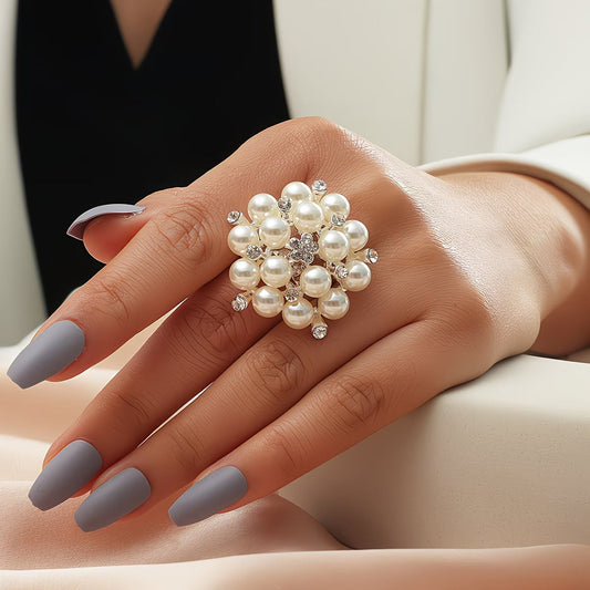 BLOSSOM | ANELLO REGOLABILE PEARL BLOOM