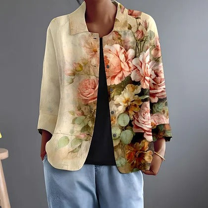 FAUSTINA | CAMICETTA PAINTED ROSE