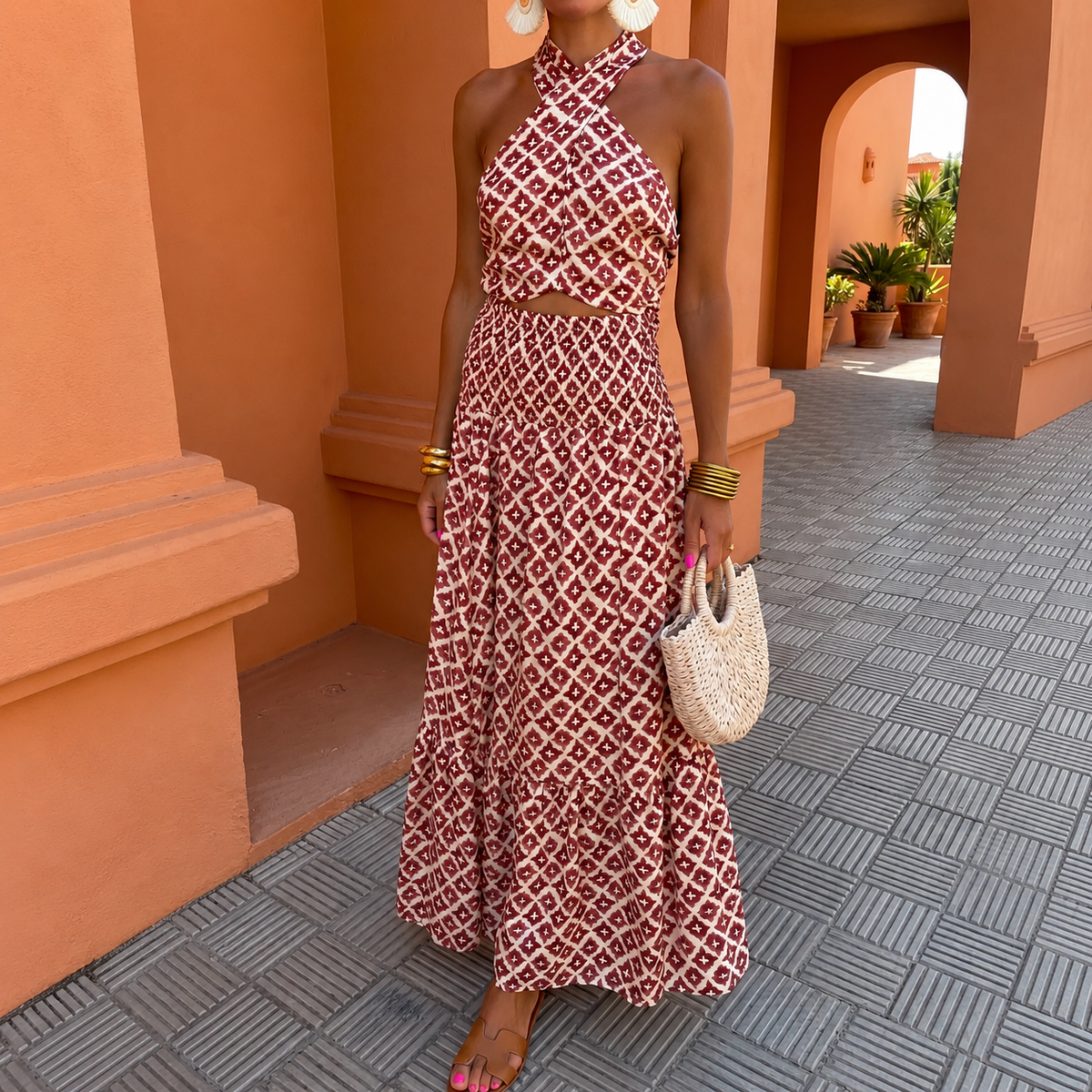 ELSA | COMPLETO ELEGANTE CON SCOLLO A BARCHETTA
