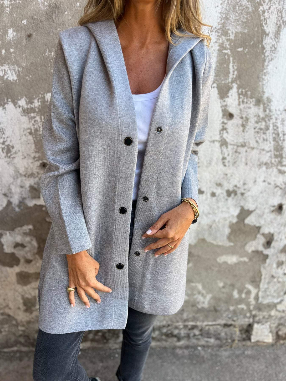 LAURA | GIACCA COSY CON BOTTONI