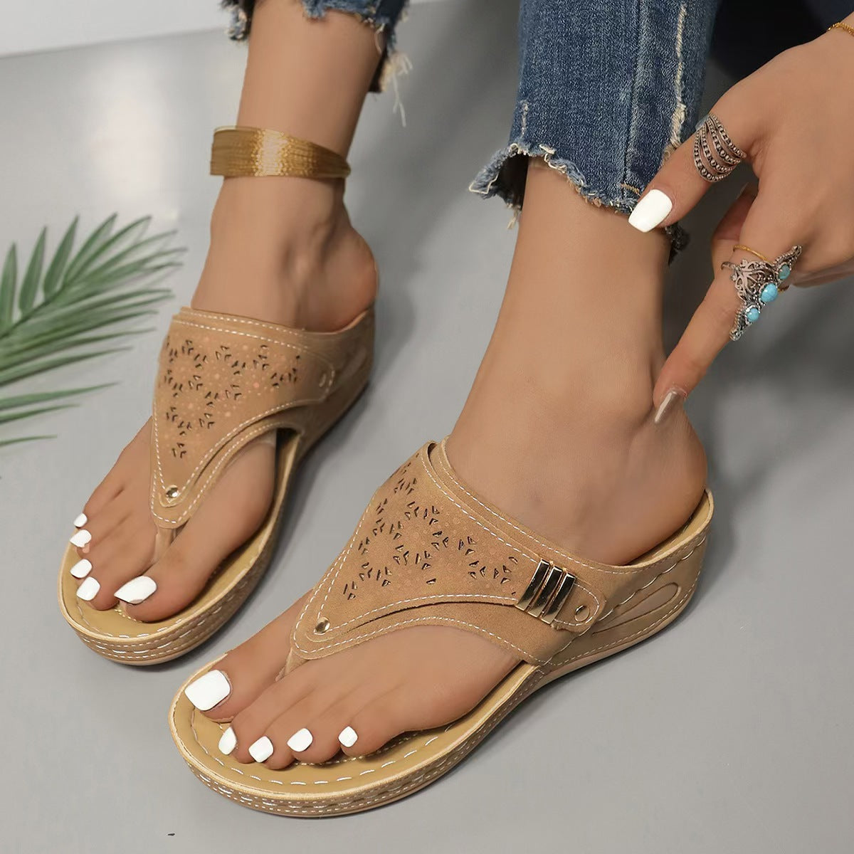 GLENDA | SANDALI CON ZEPPA DI SOSTEGNO