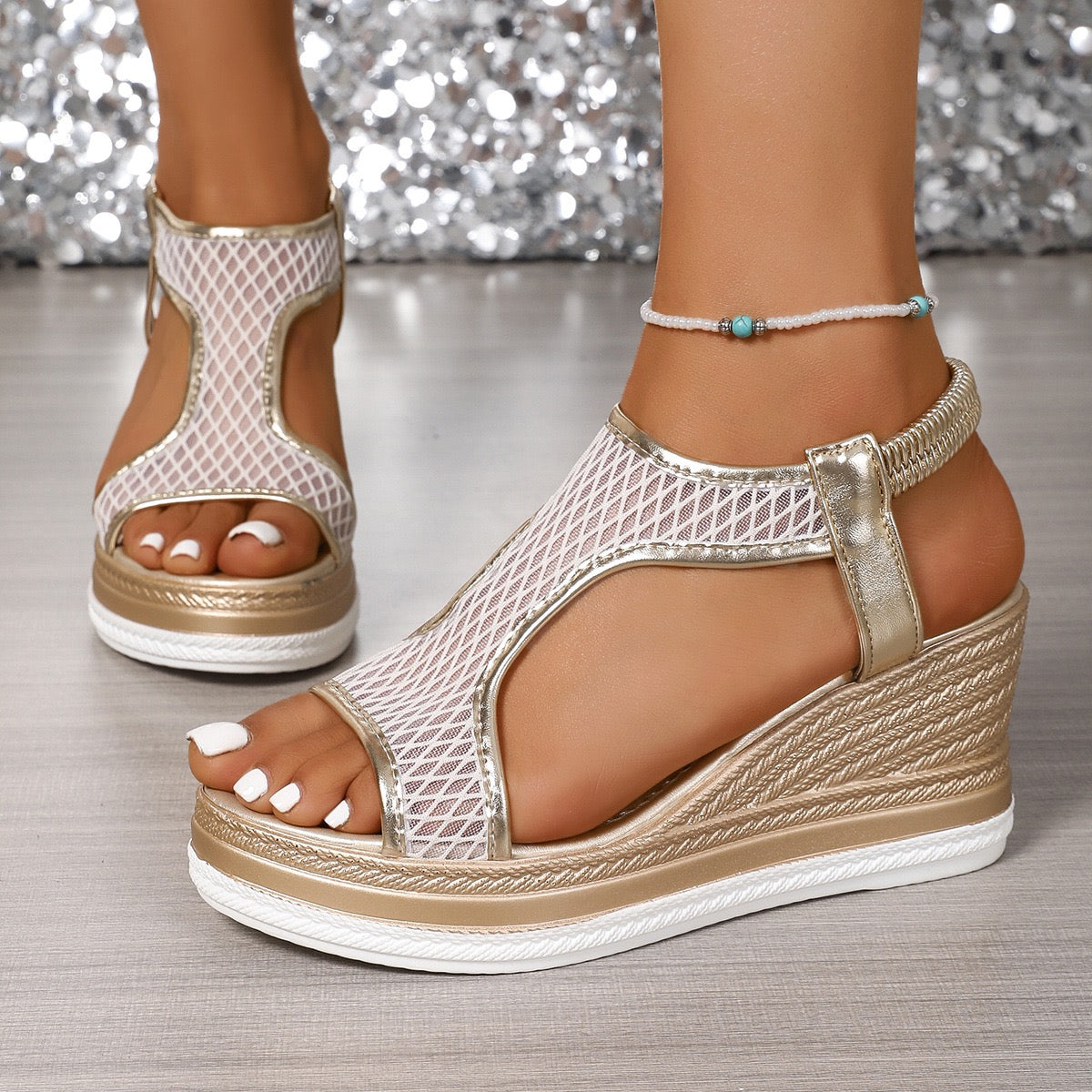 YVONNE | ELEGANTI SANDALI ORTOPEDICI CON ZEPPA SLIP-ON