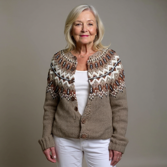 HARLOW | CARDIGAN VINTAGE CLASSICO ISLANDESE