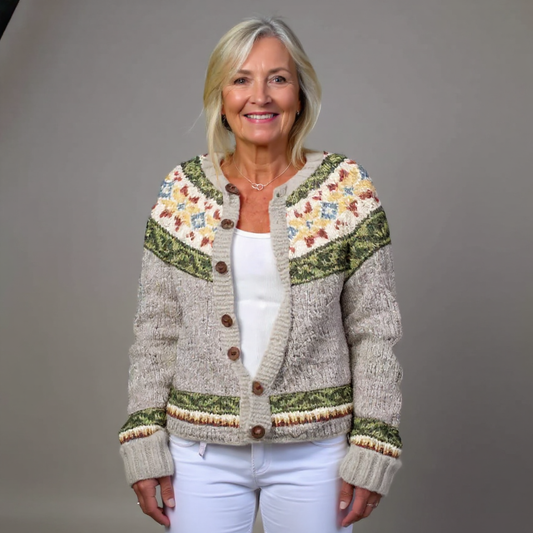 EDITH | CARDIGAN ISLANDESE VINTAGE ISPIRATO